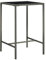 vidaXL Garten Bartisch Gartentisch Stehtisch Bistrotisch Partytisch Esstisch Terrassentisch Tresentisch Balkontisch Grau 70x70x110cm Poly Rattan Glas