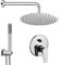 Kit Doccia Completo da Incasso con Miscelatore monocomando, soffione, doccetta e Presa d’Acqua con Flessibile