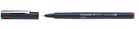 Schneider Pictus Fineliner Stift, 0,05 mm Linienbreite, Rot