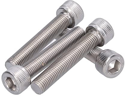 4 Pièces M10 Boulon Hexagonal à Tête Hexagonale Boulon à Tête Hexagonale A2 en Acier Inoxydable 1.25mm à Pas Fin Matériel de Fixation de Machine(M10*55)