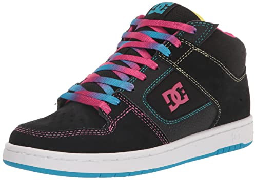 DC Manteca 4 Mid Casual Damen Skate-Schuh, Schwarz/Multi, 39 EU