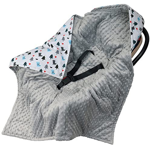 Hivia Gepolsterte Babyschale Decke Für Einschlagdecke,Kinderwagen Decke-Einschlagdecke Babyschale Winter,Baby Erstausstattung Neugeborene