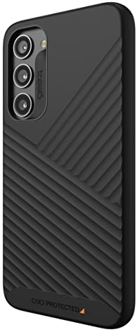 ZAGG Gear4 Denali Handyhülle für Samsung Galaxy S23+ Serie (Texturiert), D30 Fallschutz bis zu 5 m, funktioniert mit kabellosen Ladesystemen, verstärkte Rückplatte mit Kanten-zu-Rand-Schutz, Schwarz