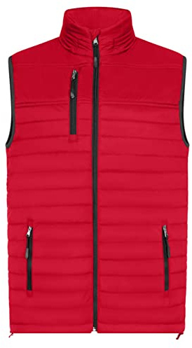 HRM Herren Hooded Performance Body Warmer I Fair Trade Outdoor Weste Herren, 100 g/m² I Aus 100% leichtem & robustem Polyamid