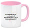 Pillepalle Kaffeebecher in rosa mit Konfetti und Spruch Für Pillepalle bin ich nicht zuständig eine bunte Tasse für Freunde zum Geburtstag Kaffee Arbeit