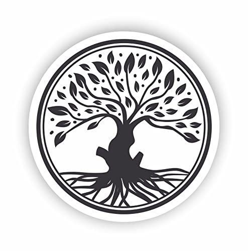 AMA SHOP Autocollant motif arbre de vie |Autocollant pour casque, moto, camping-car, bateau | autoTuning |