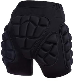 URFEDA Schutzhosen Gepolsterte Protektorhosen Schutz Shorts für Hüfte, Po und Steißbein Snowboard Shorts Herren Damen, Kurze Hose 3D Gepolstert Schutz Gear für Snowboarden Skifahren Skating
