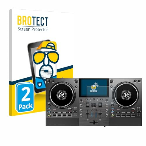 BROTECT Schutzfolie für Numark Mixstream Pro Go | 2 Stück Entspiegelnder Displayschutz Made in Germany Matte Displayschutz-Folie Anti-Reflex Anti-Fingerprint Einfache Montage