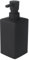 PARSA Beauty Seifenspender schwarz – Spender für Flüssigseife, Nachfüllbarer Pumpspender mit softem Rubber Finish, modern & zeitlos, Badaccessoire für Waschbecken & Gäste-WC