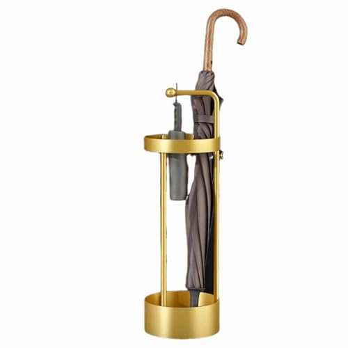 UXIYI Supporto per ombrellone Bello e alla Moda Portaombrelli con Telaio in Ferro per corridoi Domestici all'Ingresso,d'oro