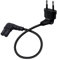 HuaLiSiJi Cable Alimentación C7 90° 2.5A 250V Cable Alimentacion TV 2x0.75mm² para PS4, PS5, Televisores, Computadoras Portátiles, Monitores e Impresoras (Negro 90°, 0.5m)
