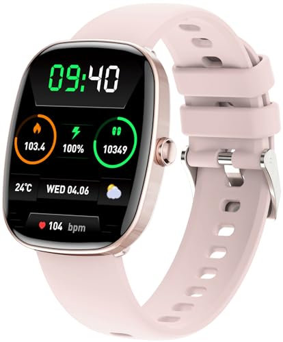 Smartwatch Damen Herren mit Telefonfunktion, 1.83 Uhren 100+ Sportmodi Fitness Tracker mit Pulsuhr IP68 Wasserdicht Fitnessuhr für iOS Android