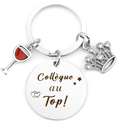 Cadeau Collegue De Travail Femme Porte-Clés Cadeaux Noel Cadeau Collègue Homme Cadeaux Depart Collegue De Travail Idee Bureau Collègue