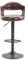 HGJHJJHK Hocker, drehbarer Barstuhl aus massivem Holz, Retro-Thekenbar, 60–80 cm, anhebbarer Barstuhl für Heimcafés, Tragkraft: 200 kg (Farbe: Braun) Decoration