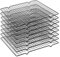 GBACHOOSE 8er Set Kuchengitter Abkühlgitter Aus Edelstahl 28 * 25 cm, Cooling Rack, Abtropfgitter, Gitterrost für Kühlen von Desserts und Braten, zum Abtropfen von gewaschenem Gemüse und Obst