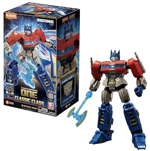 BLOKEES Transformers Figures - Classic Class Optimus Prime ONE, Movie Toys, Action Figures, Model Kits - Gift for Kids - Single Box