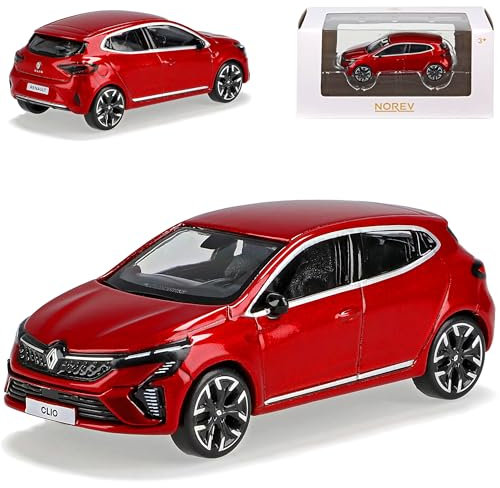 Norev Renautl Clio V Dezir Rot 5. Generation Modell Ab 2019 Version ab Facelift 2023 1/64 Modell Auto
