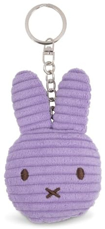 Miffy Schlüsselanhänger flach ECO Corduroy Lilac 10 cm, Beige#a, One Size, Beige #A, Taille unique