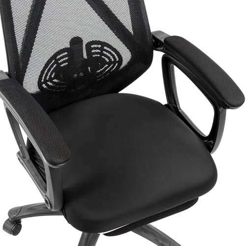 Funda elástica para silla de oficina, funda elástica para silla de ordenador y escritorio, funda de almohada elástica para silla de oficina, lavable a máquina, protección contra el polvo y las manchas