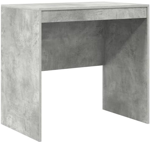 vidaXL Schreibtisch Beton Grau | Spanplatte kompakte Größe 80 x 50 x 76 cm ideal für Heimbüro & Studium. Schreib Minimalistische Station Computerarbeitsplatz modern klein