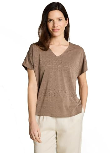 TOM TAILOR Damen 1050421 Loose Fit Ajour T-Shirt