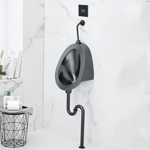Urinario de Acero Inoxidable 304, urinario de inducción Integrado de Pared, urinario Masculino con Descarga a Prueba de Salpicaduras, urinario para centros comerciales, hoteles y b