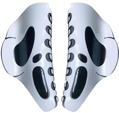 Pinze per Capelli Volti e Teschio Decorato, 2 Pezzi, per Capelli Medie Pinze Ciappo Mollettone, Fermagli Capelli Halloween Pinze, per Feste, Compleanni, Fantasmi Cosplay, per donne ragazze