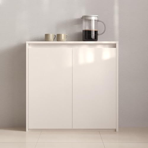 KLWQR Robuste Heizkörperverkleidung aus Massivholz für Heizung Heizungsverkleidung Fußbodenheizung Heizkörperabdeckung Verteiler-Revisionsklappe mit Oberer Ablage(White,60x78x20cm/24x31x8in)