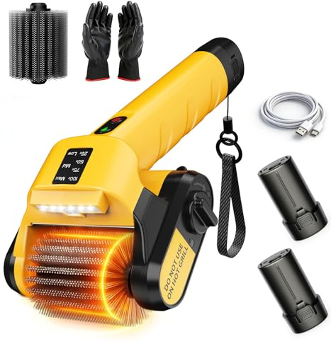 Qimedo Elektrische Grillbürste Reinigungsbürste mit LED-Licht