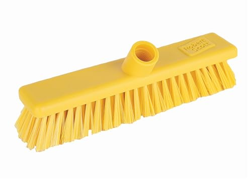 Robert Scott Washable Broom Head, Yellow, Soft Bristles, 30cm