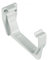 FLOPLAST 114mm Square Fascia Gutter Bracket - White - Bag of 5