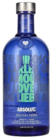 Absolut Vodka LOVE Original Vodka Limited Edition 40% Vol. 0,7l