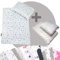 Rawstyle 4 TLG. Set Bezug (Stars) für Kinderwagen Bettwäsche Decke + Kissen + Füllung (Design 7)