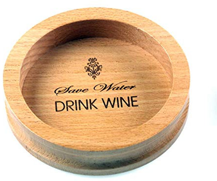 Personalised Wood Bottle Coaster engrave names dates initials great idea for wedding present or birthdays by Cathcart Elliot