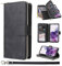 ZCDAYE Handyhülle für Samsung Galaxy S20 mit Kartenfächern, Premium Lederhülle Frauen Praktische Brieftasche Geldbörse Wallet Case für Samsung S20, Schwarz