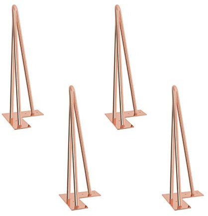 Haarnadel Tischbein 4x Hairpin Leg Möbelbein Haarnadelbeine aus Metall Tischzubehör DIY für Esstisch Couchtisch Schreibtisch