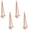Pied Meuble Scandinave 4pcs Pieds Epingle DIY Pieds pour Table Pied de Chaise avec 20 Vis + 4 Protège Pieds