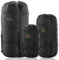 M-Tac Sleeping Bag Compression Sack Military Compression Bag Water Resistant Nylon Lightweight Compression Sack for Travel Camping Hiking Outdoor (Black, Large, 24 Liter)
