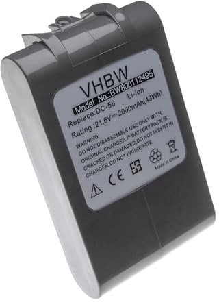 vhbw 1x Batterie Compatible avec Dyson SV03, SV03 Animal Pro, SV04, SV05, SV05 Absolute, SV06 Robot électroménager (2000mAh, 21,6V, Li-ION)