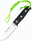 MIGUEL NIETO Cuchillo Bosque 145-G10 Hoja de 10 cm. Acero Bohler N695, Mango de G10 Satinado y Funda de Cuero