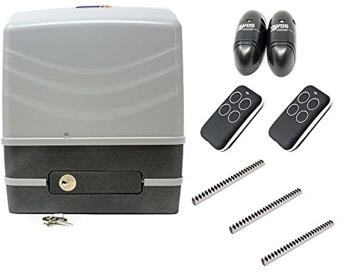 KIT MOTOR SIMPLY 230V 600K PUERTA CORREDERA INCLUYE MOTOR, FOTOCELULA, PLACA DE CONTROL, 2 MANDOS Y 3 M DE CREMALLERA DE ACERO