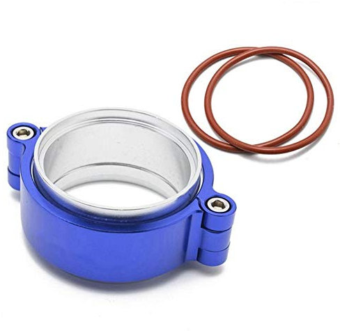 Ekakashop Quick Release V Clamp, Exhaust Clamp Turbo downpipe Exhaust Flange Aluminum Turbo Exhaust Flange V-Band Clamp, Gauge 2/2.5/2.75/3/3.5/4