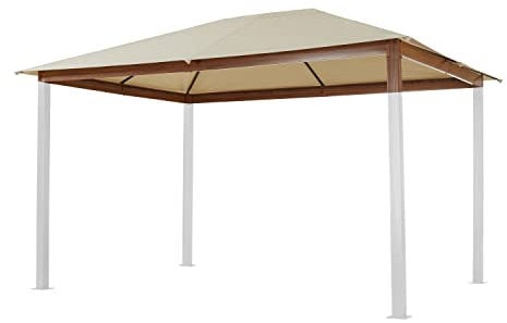 Ersatzdach 3x4 m für Gartenpavillon Forest Premium Plane ca. 220 g/m² Polyester Champagner