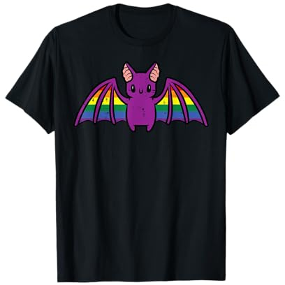 Regenbogen-Flagge, Fledermaus, niedliches Tier, Gay Pride Ally LGBTQ Monat T-Shirt