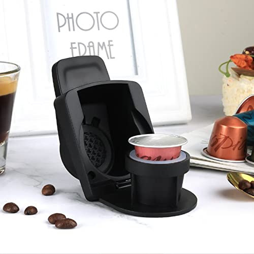 Capsule Converter Reusable Coffee Pods Adapter with Lattice Structure and Integrated Flip Design for Espresso Capsule Coffee Capsule Converter Holder Compatible with Dolce Gusto Coffee Machines