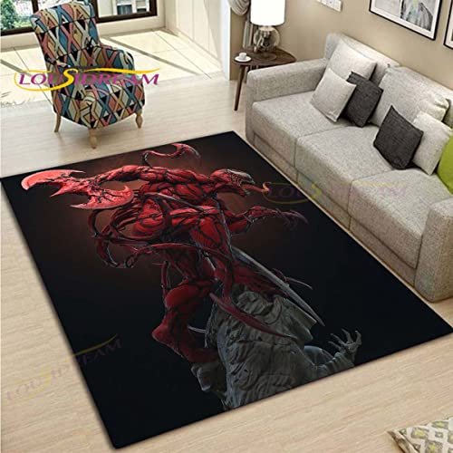 YZGAH Venom Pattern Teppiche Wohnzimmer Anti-Rutsch-Teppich Kinder Schlafzimmer Matten Yogamatte Großer Teppich Dekor H2709 120X180Cm