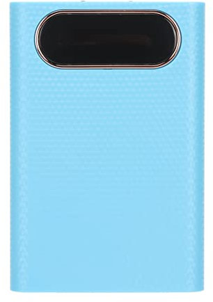 DIY Power Bank Box, Portable 4x21700 Battery Charger Case Dual USB Output Ports Plastic Shell Box with LCD Display, Micro and Type C Input