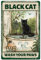 CREATCABIN Funny Black Cat Wash Your Paws Metal Tin Sign Baño Cita Vintage Aluminio Sign Retro Art Mural Hanging Iron Painting Poster Placa para Inodoro Baño Cocina Decoración de Pared 8 x 12 Pulgada