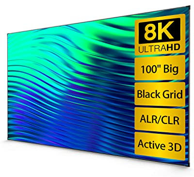 CASIRIS Fixed Frame Screen for Ultra Short Throw Projector, 100 inch ALR Projector Screen, 85% Ambient Light Rejecting, 16:9 Format, 80% Picture Quality Improved