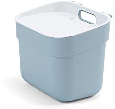 Curver | Mülleimer für Tri Ready to Collect, 5 l, Blau/Grau, 100% recyceltes Material, 25 x 18,6 x 20,3 cm